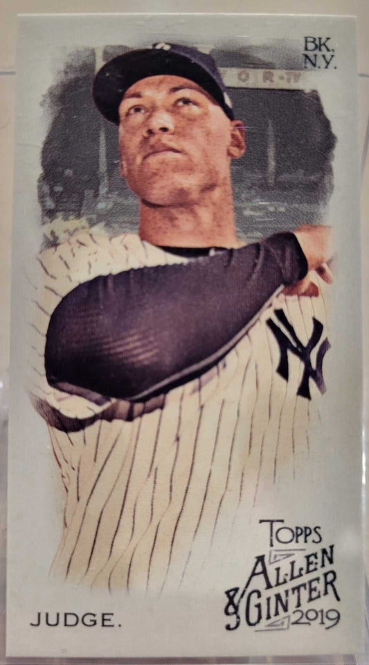 2019 Topps Allen & Ginter Aaron Judge baseball card.