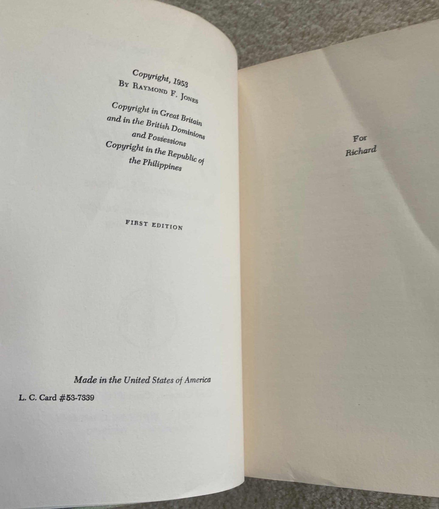 Lot of 4 Winston Science Fiction First Editions โ Jack Vance, Del Rey, Marsten โ 1950s Vintage Sci-Fi