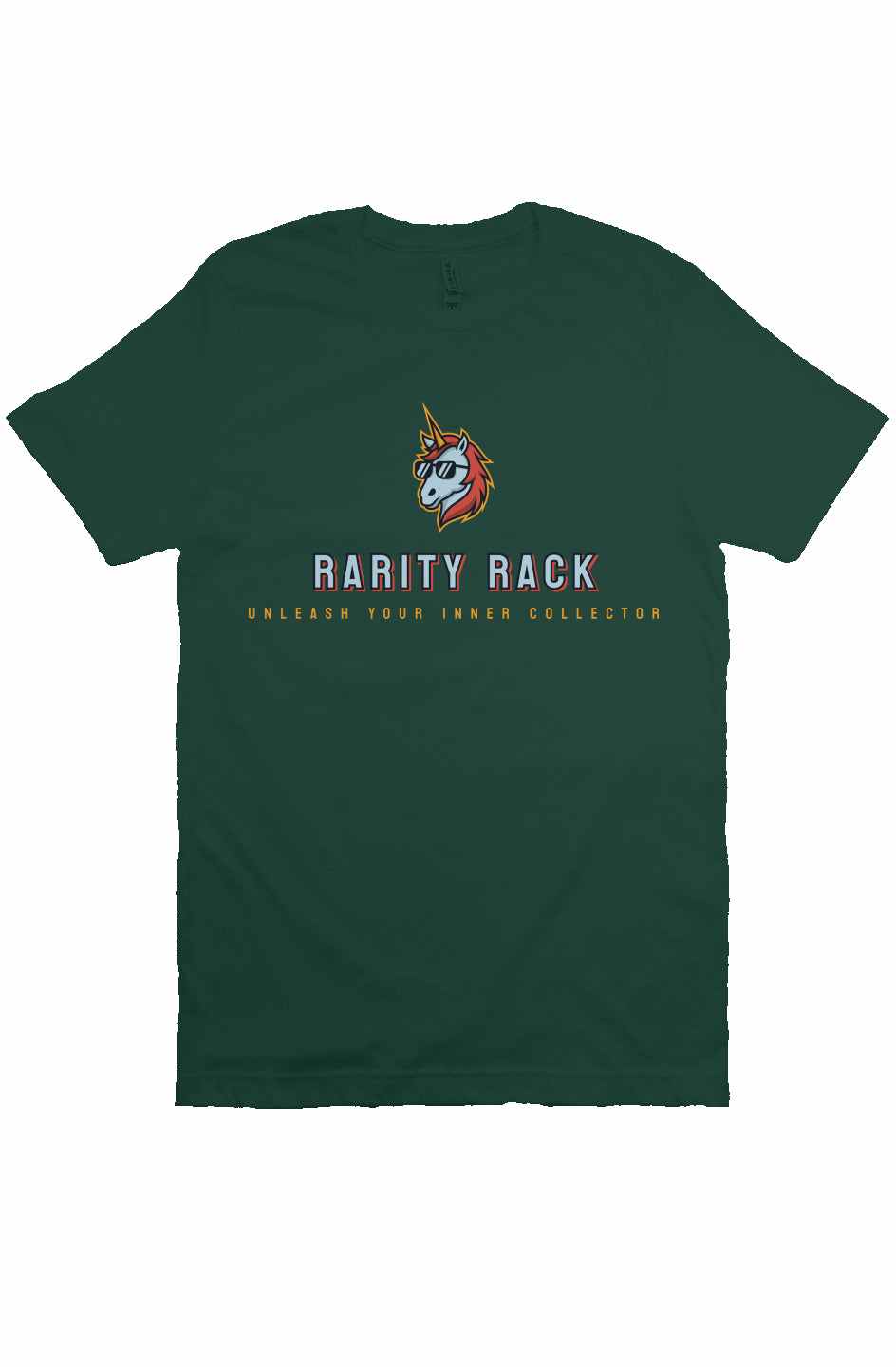 Bella Canvas T-Shirt with Rarity Rack Logo, unisex fit.