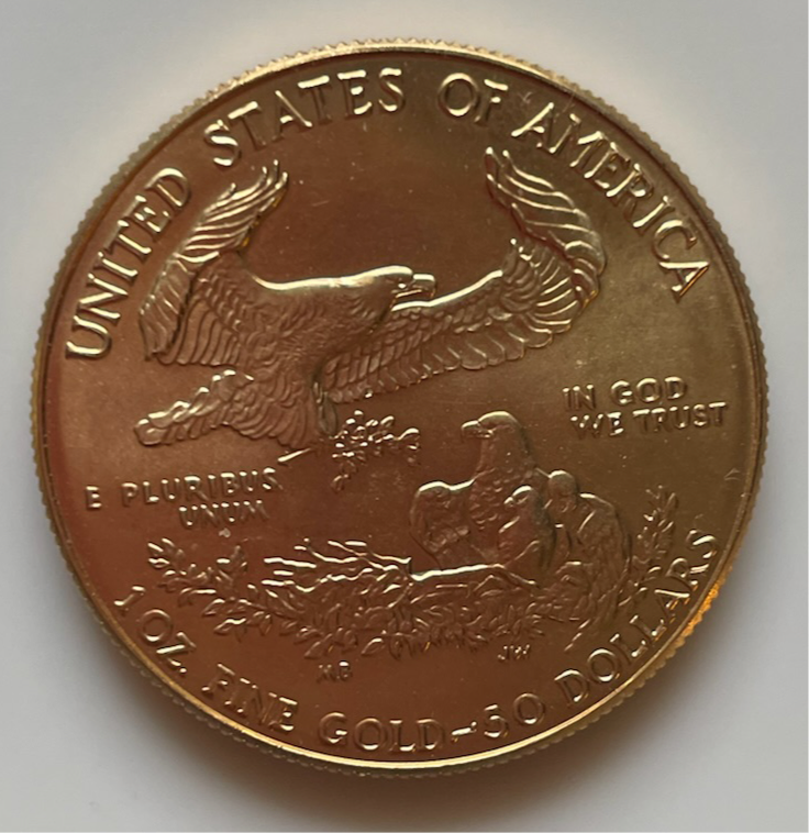 1986 FIRST YEAR American Eagle $50 GOLD GEM BU Coin One Ounce Bullion