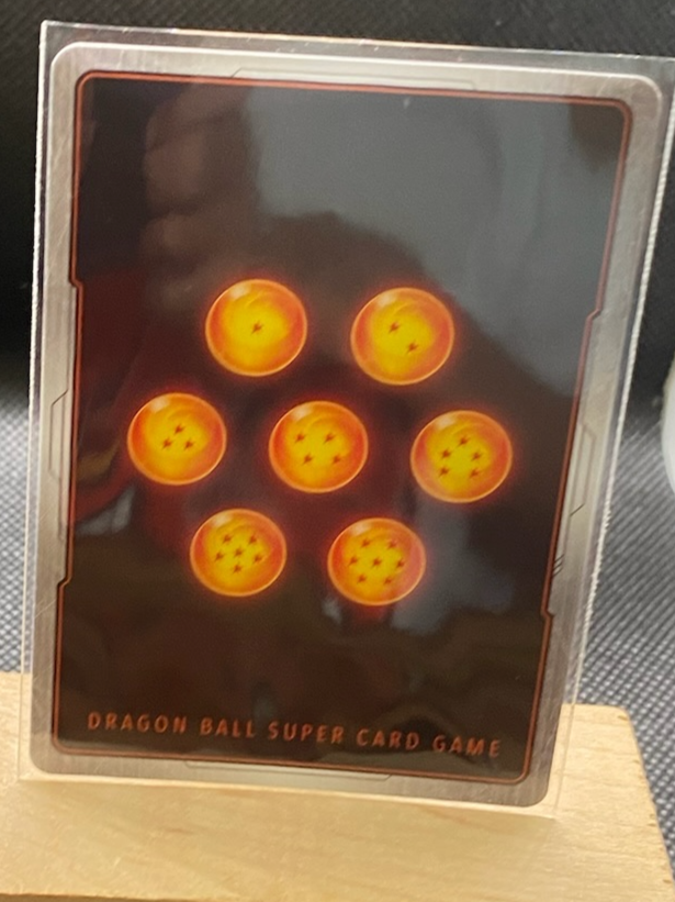 Dragon Ball Super Vegeta Unison of Fury foil card in near mint condition.