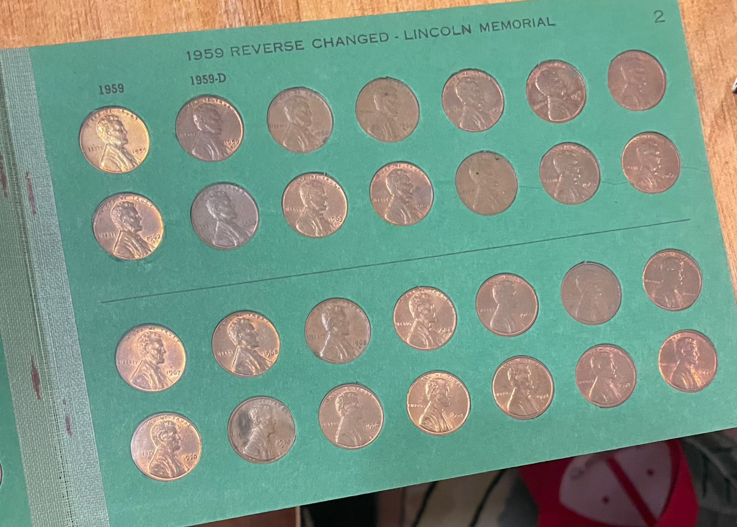 Collector's lot of penny books with Indian Head pennies and near-mint steel cents on display