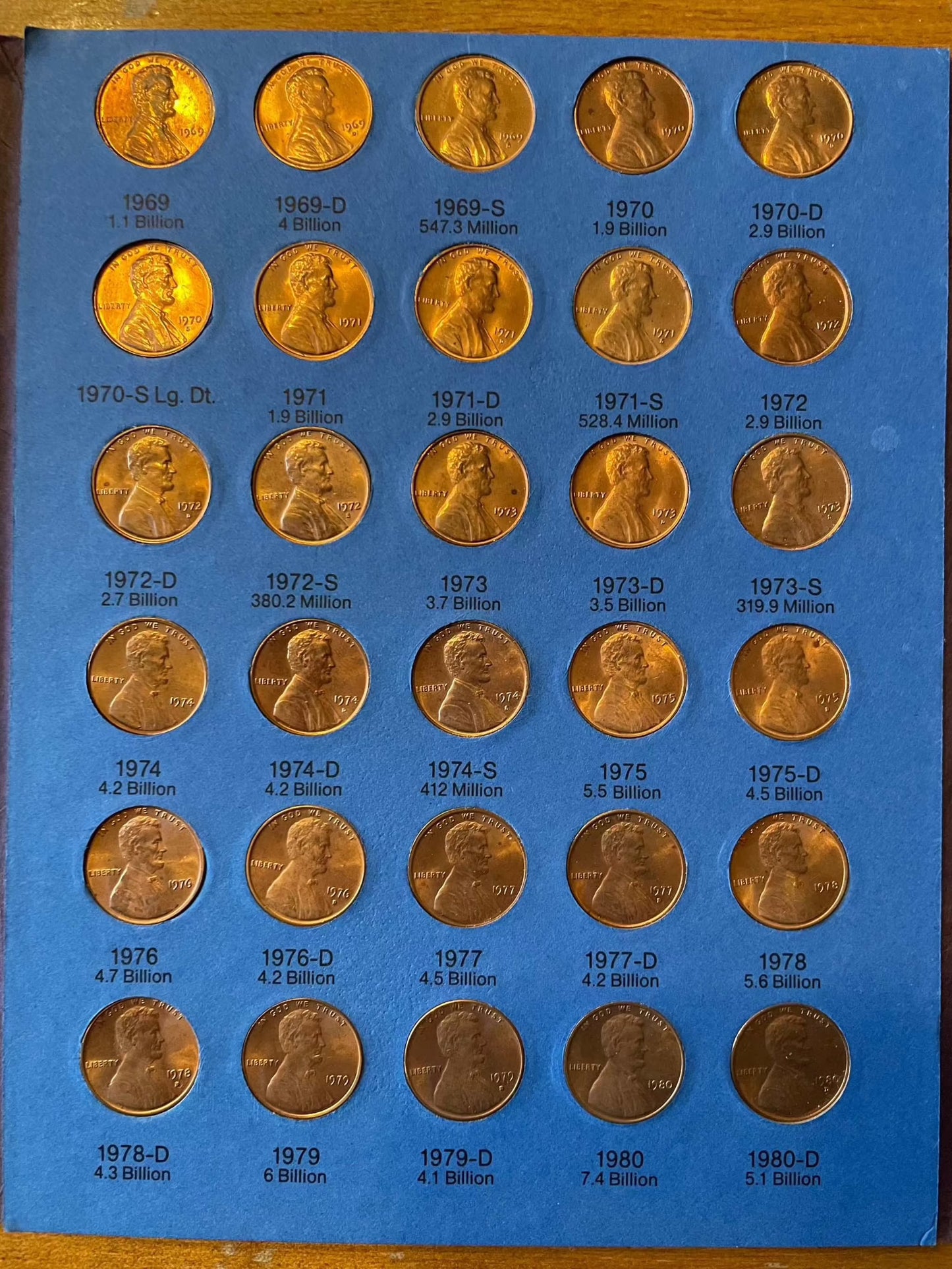 Collector's lot of four penny books with Indian Head and near-mint steel cents bonus.