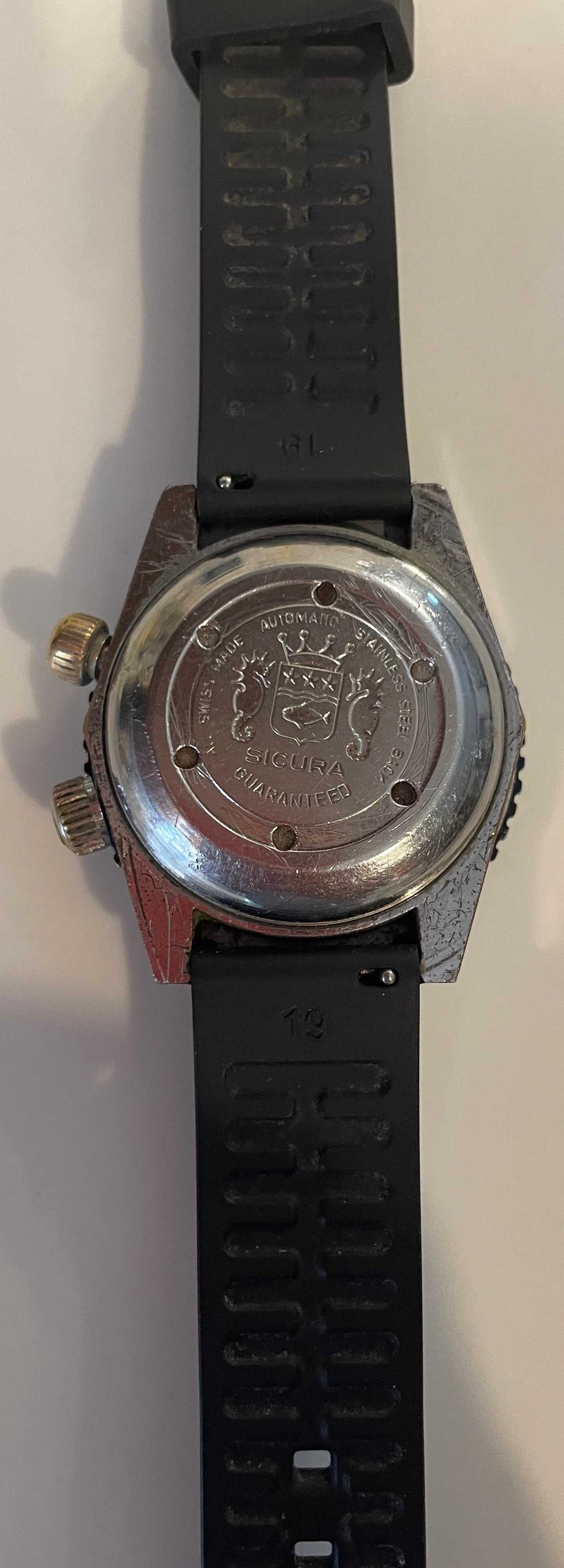 Sicura Breitling 400 Vacuum Tested 25 Jewels Automatic Vintage Men's Watch