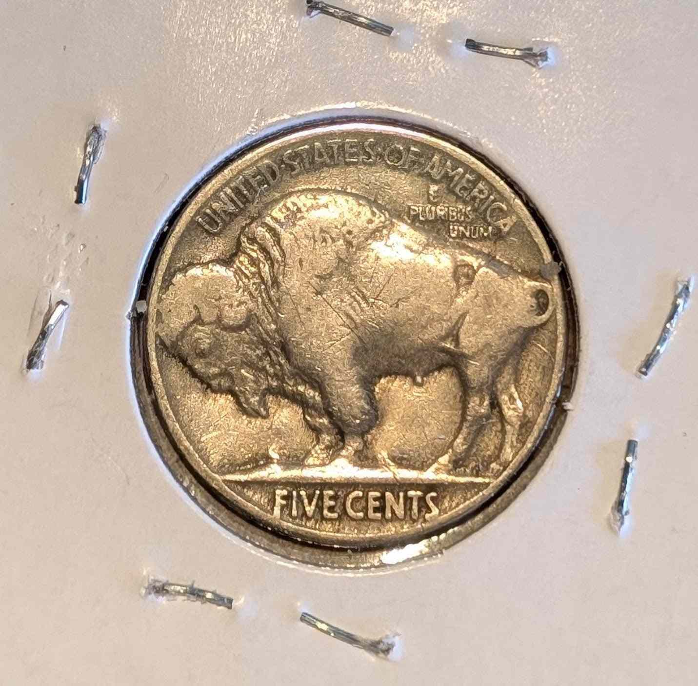 1935 Buffalo Nickel in great condition with iconic design.