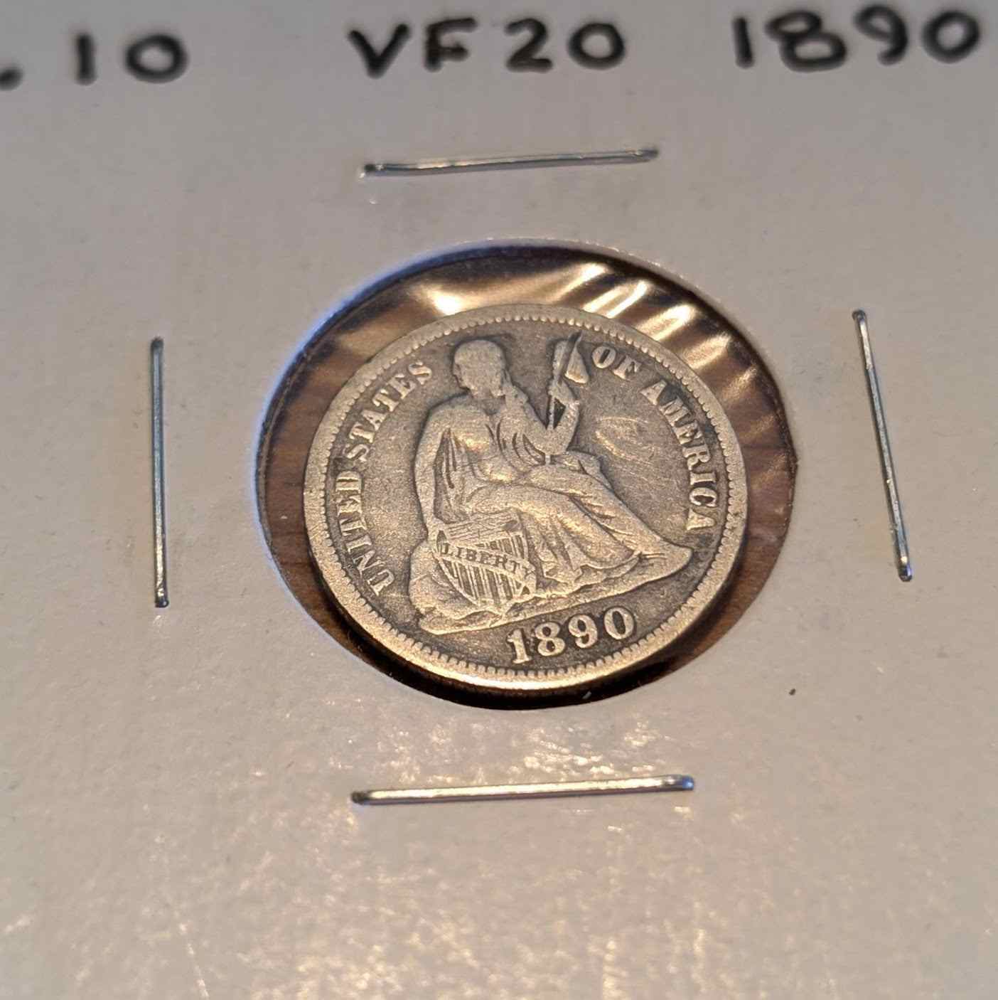 1890 - LIBERTY SEATED DIME
