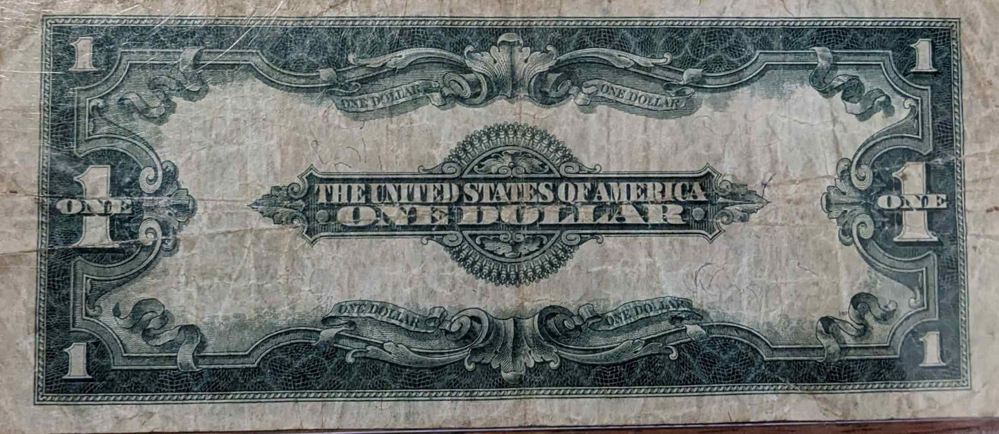 1923 US large silver certificate with blue seal in VG10 condition.