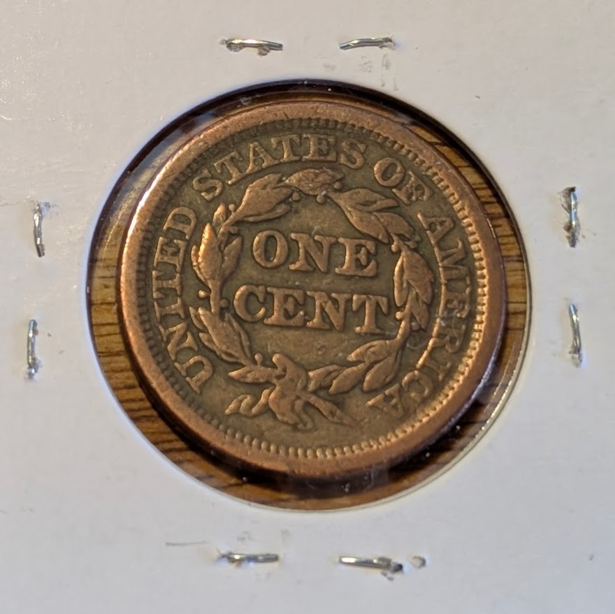 1849 - BRAIDED HAIR LARGE CENT