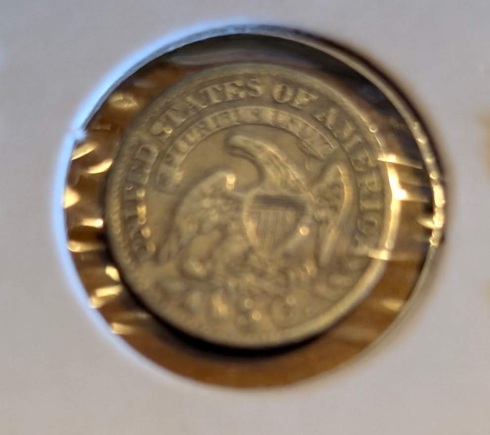 1833 capped bust half dime (very fine!)