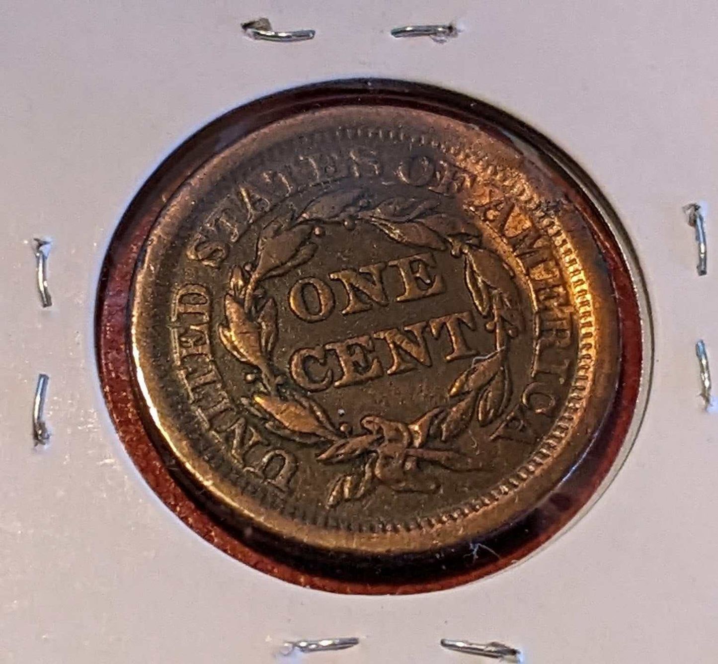 1843 - BRAIDED HAIR LARGE CENT (large letters) - Very Fine