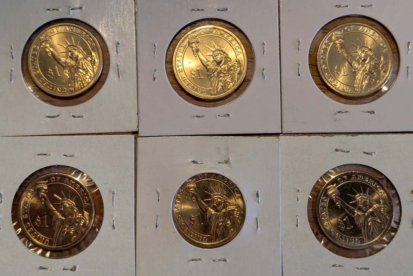 Presidential Dollar Coin Lot (2007–2011) – 6-Coin Mint / Uncirculated Set