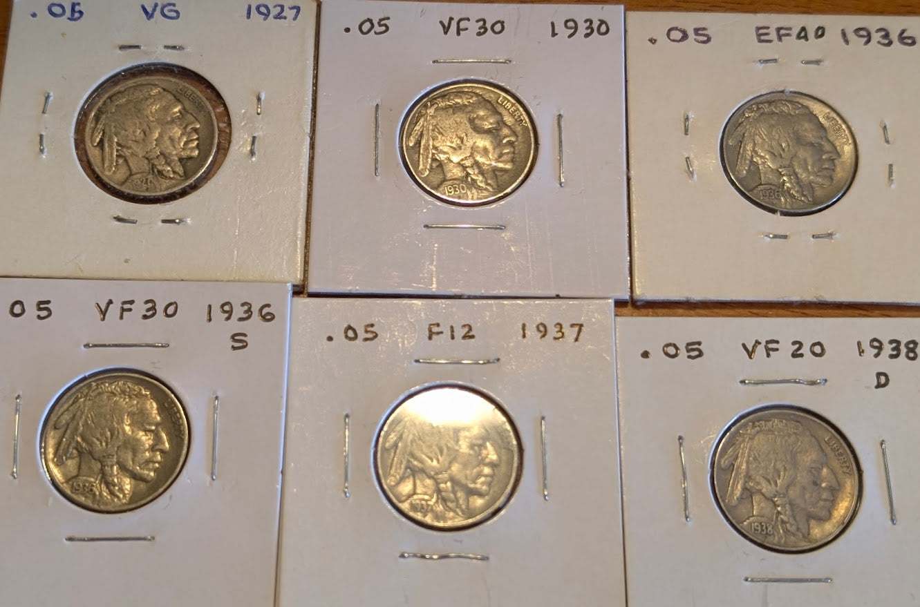 Buffalo Nickel Set (1927–1938)