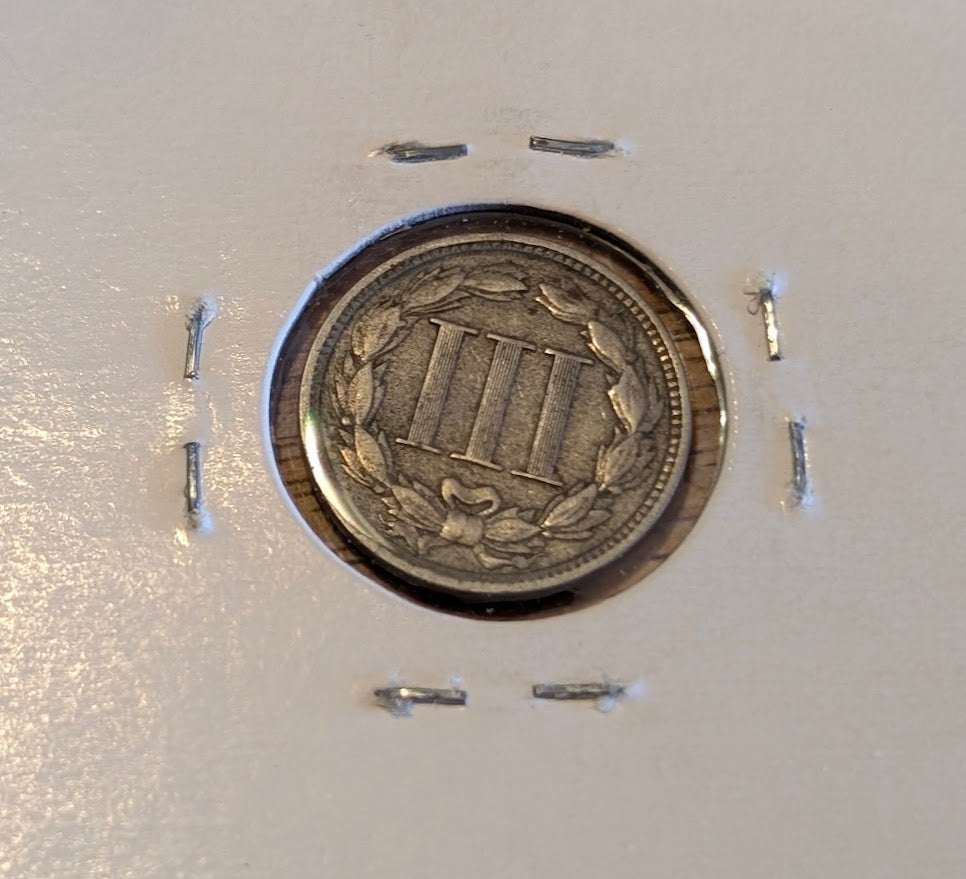 1881 - THREE-CENT PIECE (nickel) - Fine!