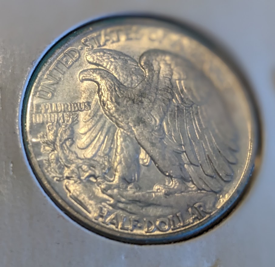1942 - WALKING LIBERTY HALF (WW2 period)