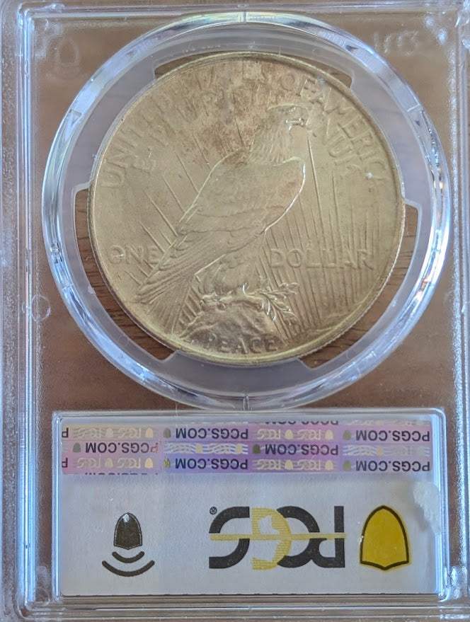 1923 Peace Silver Dollar PCGS MS63 – $1 High Grade Certified U.S. Coin