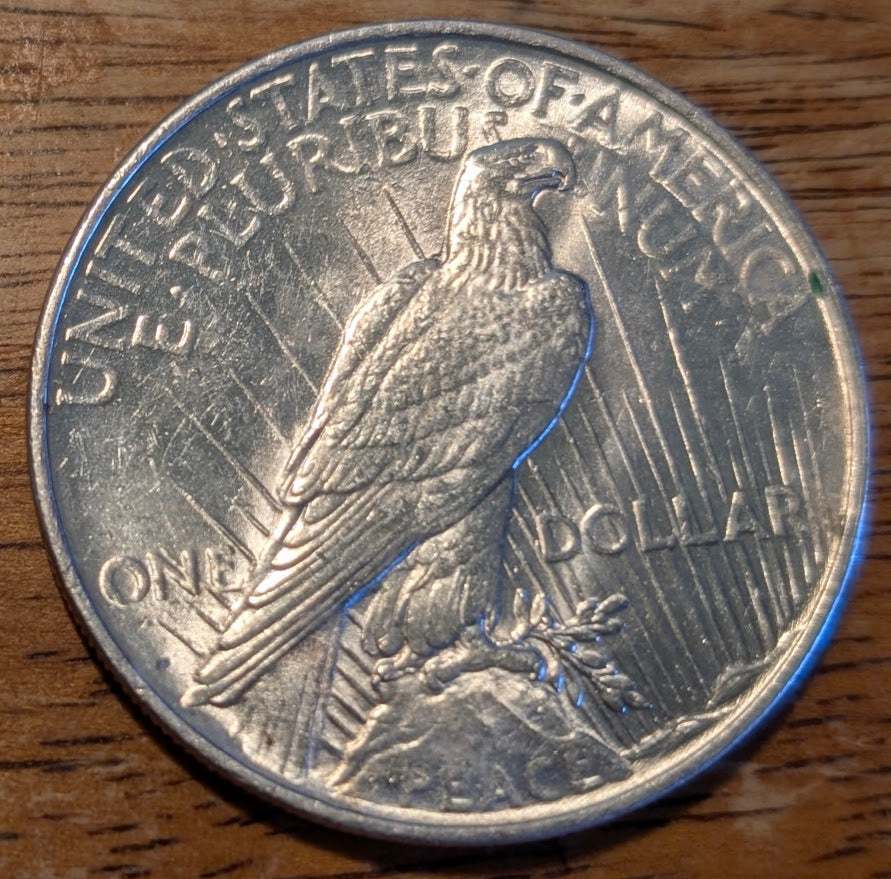 1923-D Peace Silver Dollar – High-End Uncirculated Example (Near Gem)