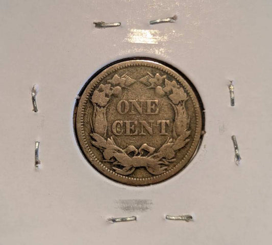 1858 Flying Eagle Cent 1¢ Small Letters (Collector-Attributed) – Holder Marked F12