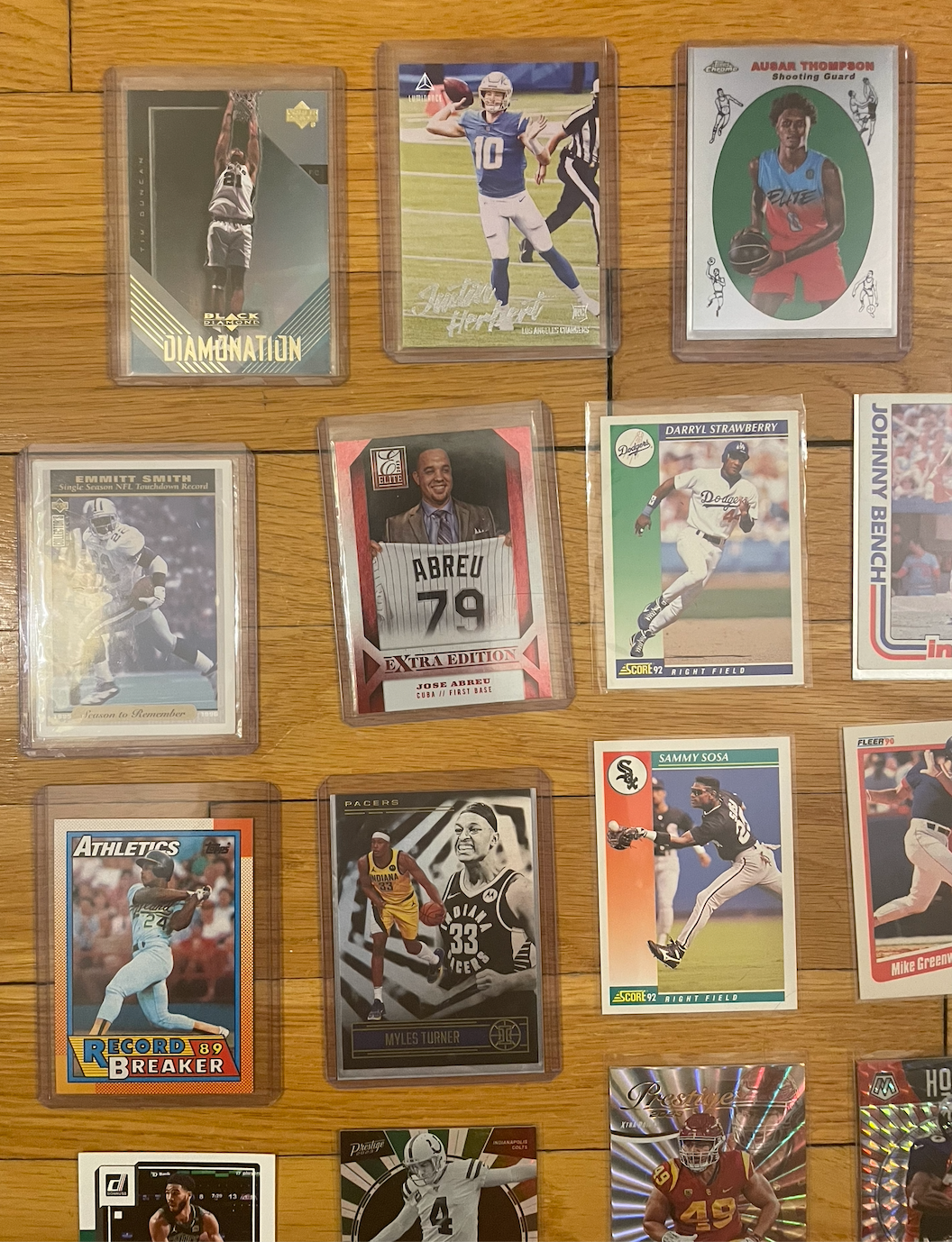 45-Card Sports & Marvel Trading Card Lot – Stars, Rookies, Inserts, Legends
