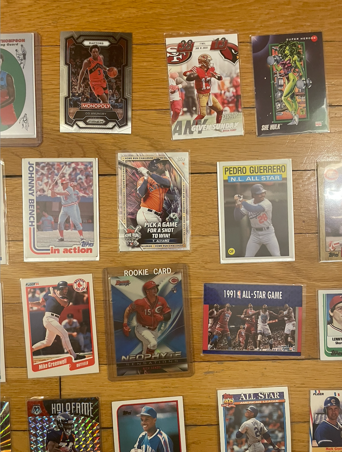 45-Card Sports & Marvel Trading Card Lot – Stars, Rookies, Inserts, Legends