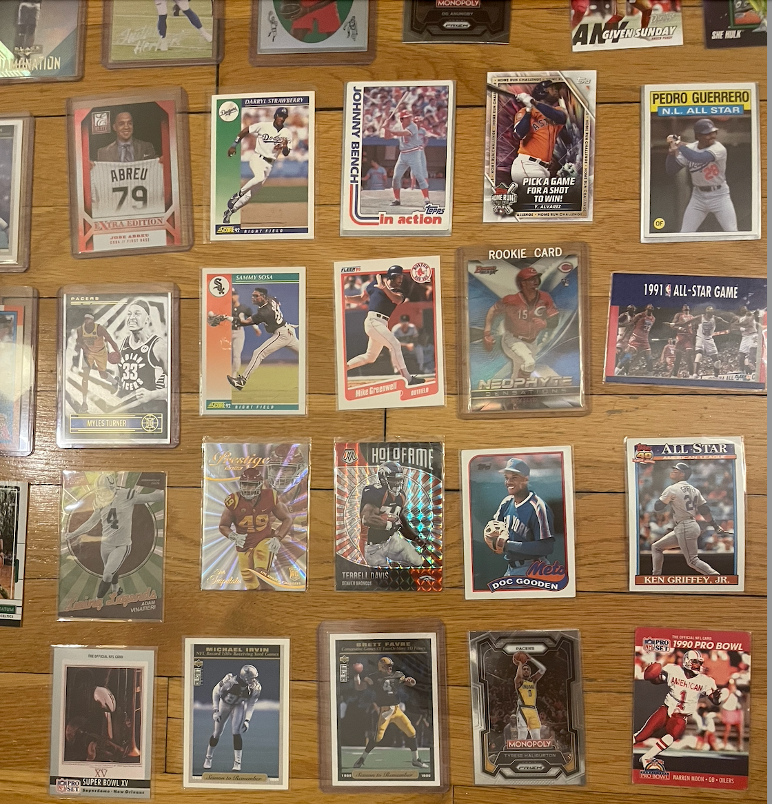 45-Card Sports & Marvel Trading Card Lot – Stars, Rookies, Inserts, Legends