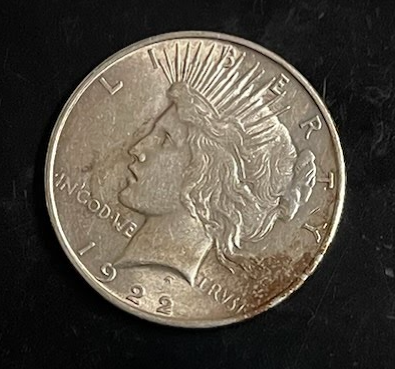 1922 Peace Silver Dollar - Fine!