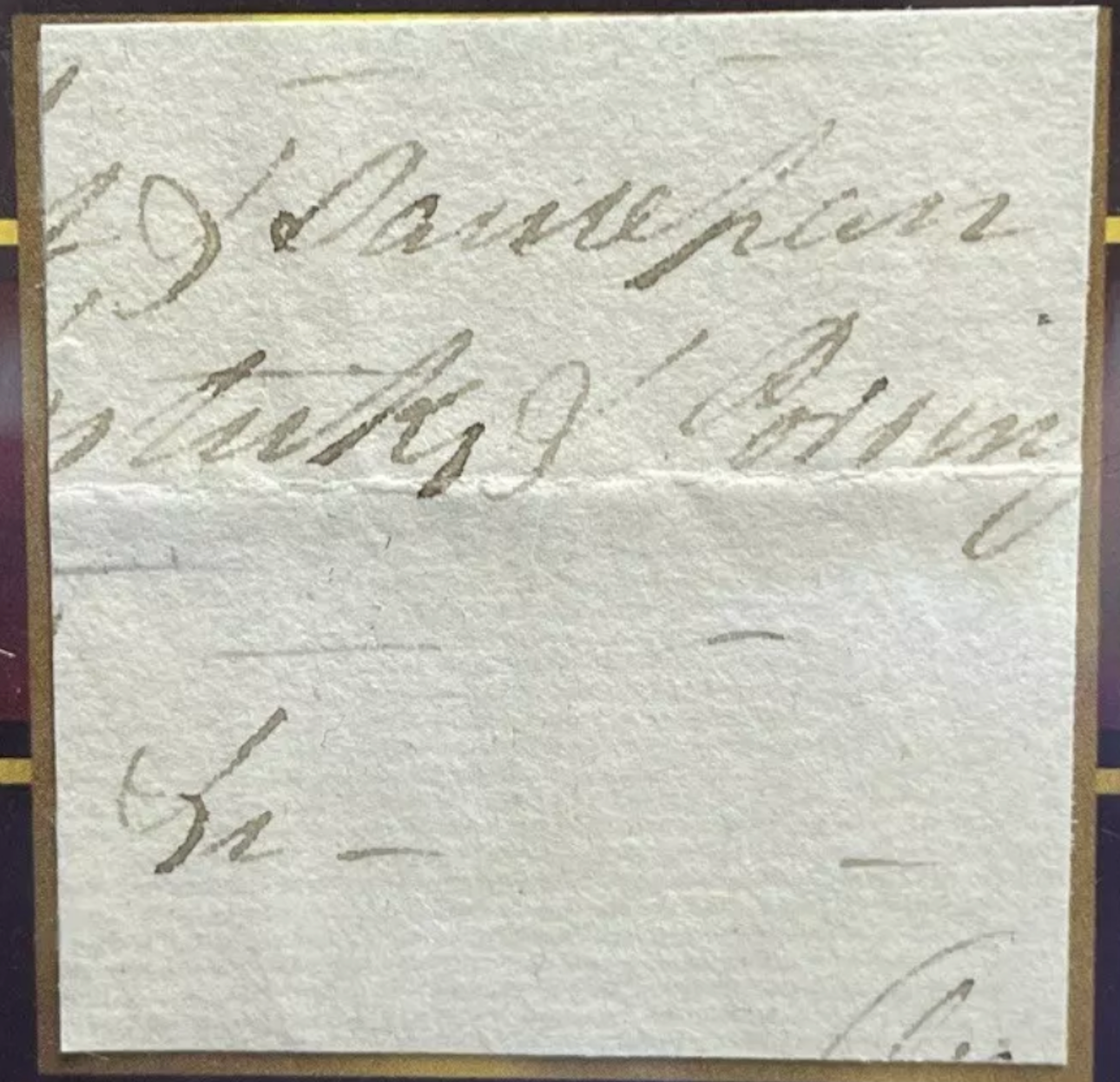 Alexander Hamilton Eternal Authentic Relic card in encapsulation