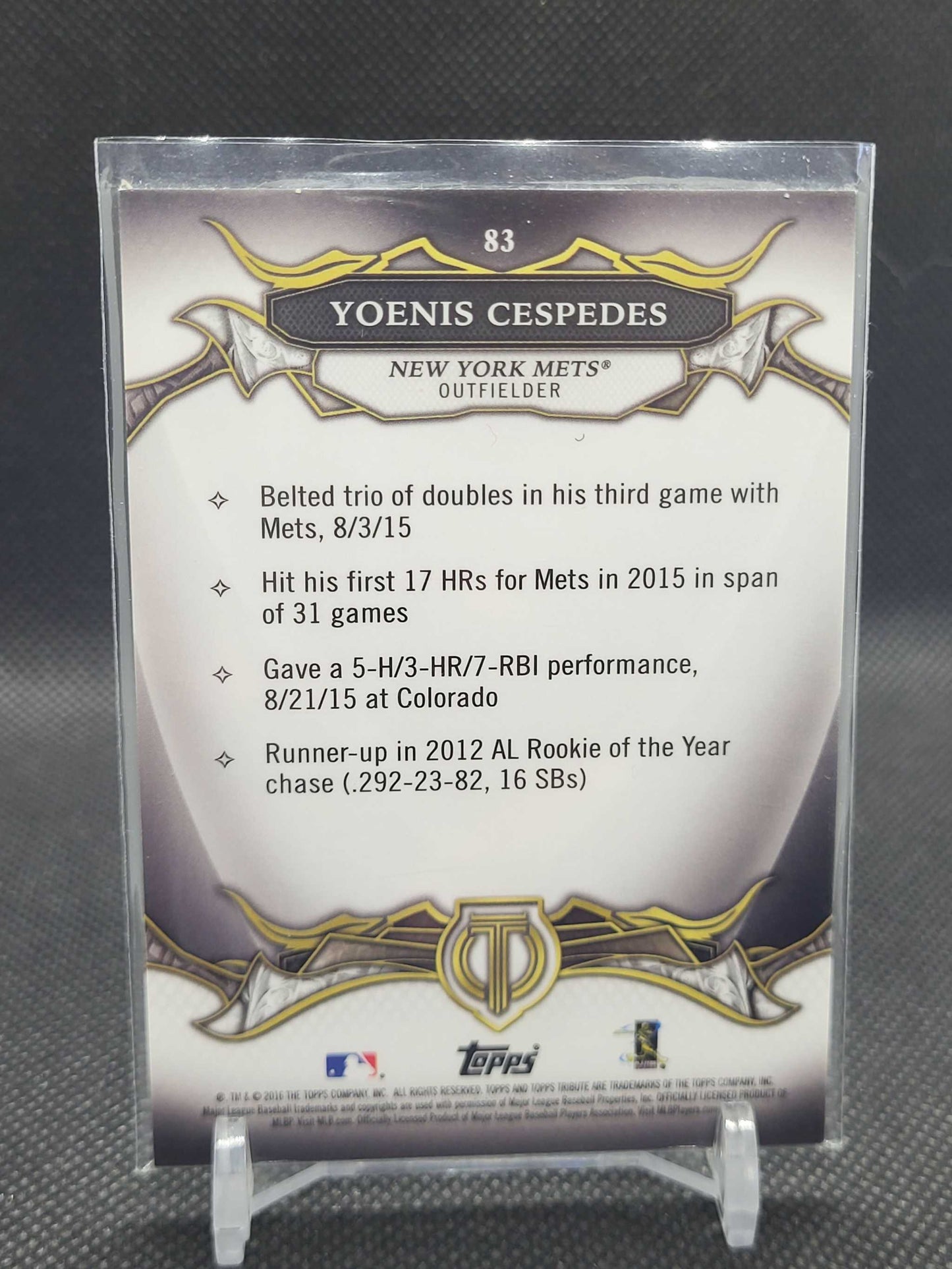 Yoenis Cespedes 2016 Topps Tribute card