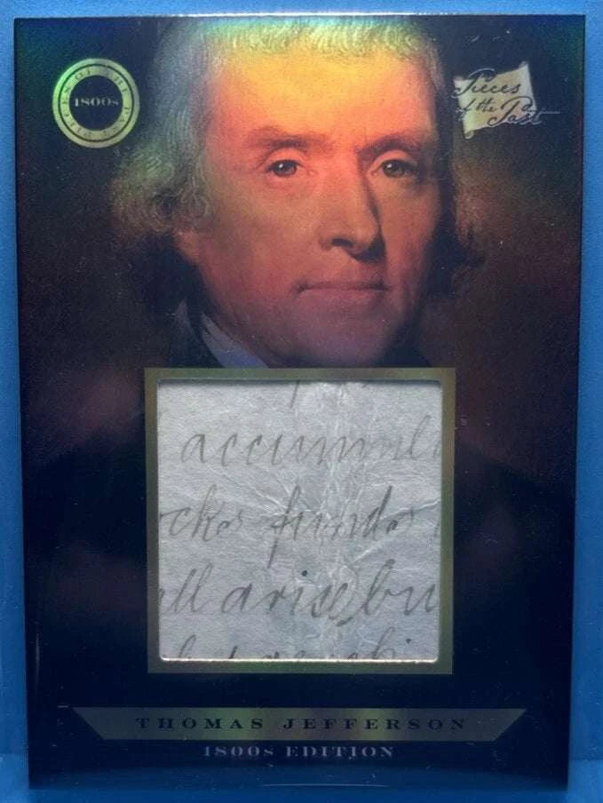 Thomas Jefferson Handwriting Relic Card Lot (4x) – 1800s Edition | Pieces of the Past