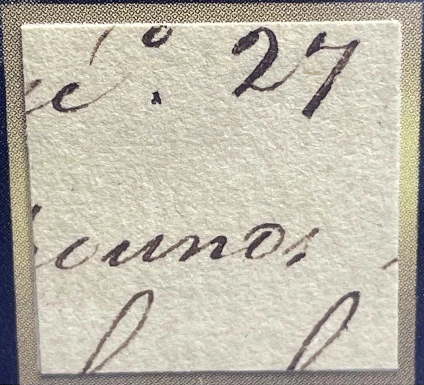John Adams “Pieces of the Past” Relic Card (Handwritten Document Fragment)