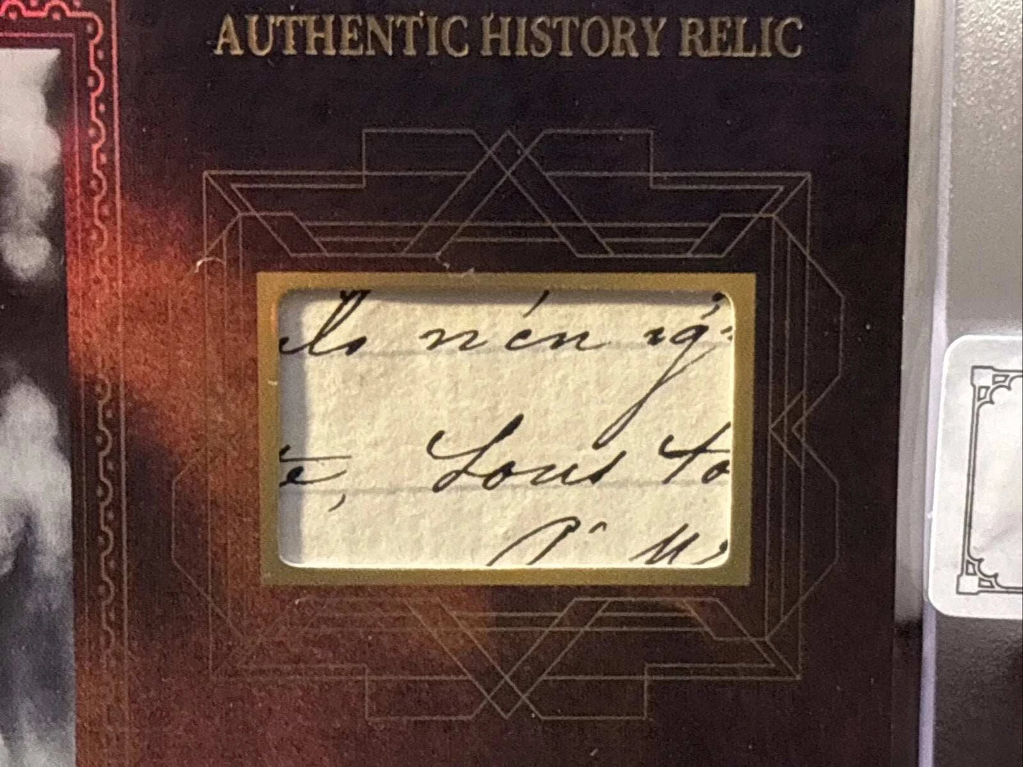 Eternal Cuts (2024) — Wilbur Wright Relic Card #33/99 (Cut Handwritten Fragment)