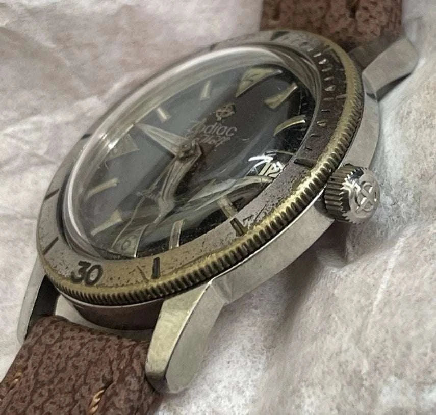 Vintage circa 1960s Zodiac Seawolf Vintage Watch Automatic