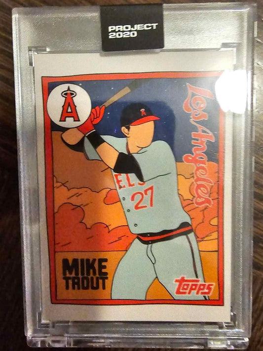 2020 Topps Project 2020 - 2011 Topps Update Fucci #63 Mike Trout baseball card.