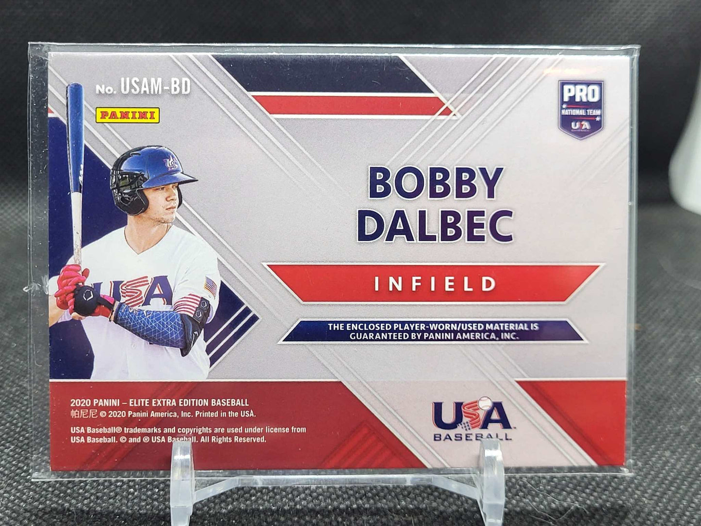 2020 Panini ELITE GAME USED JERSEY Bobby Dalbec