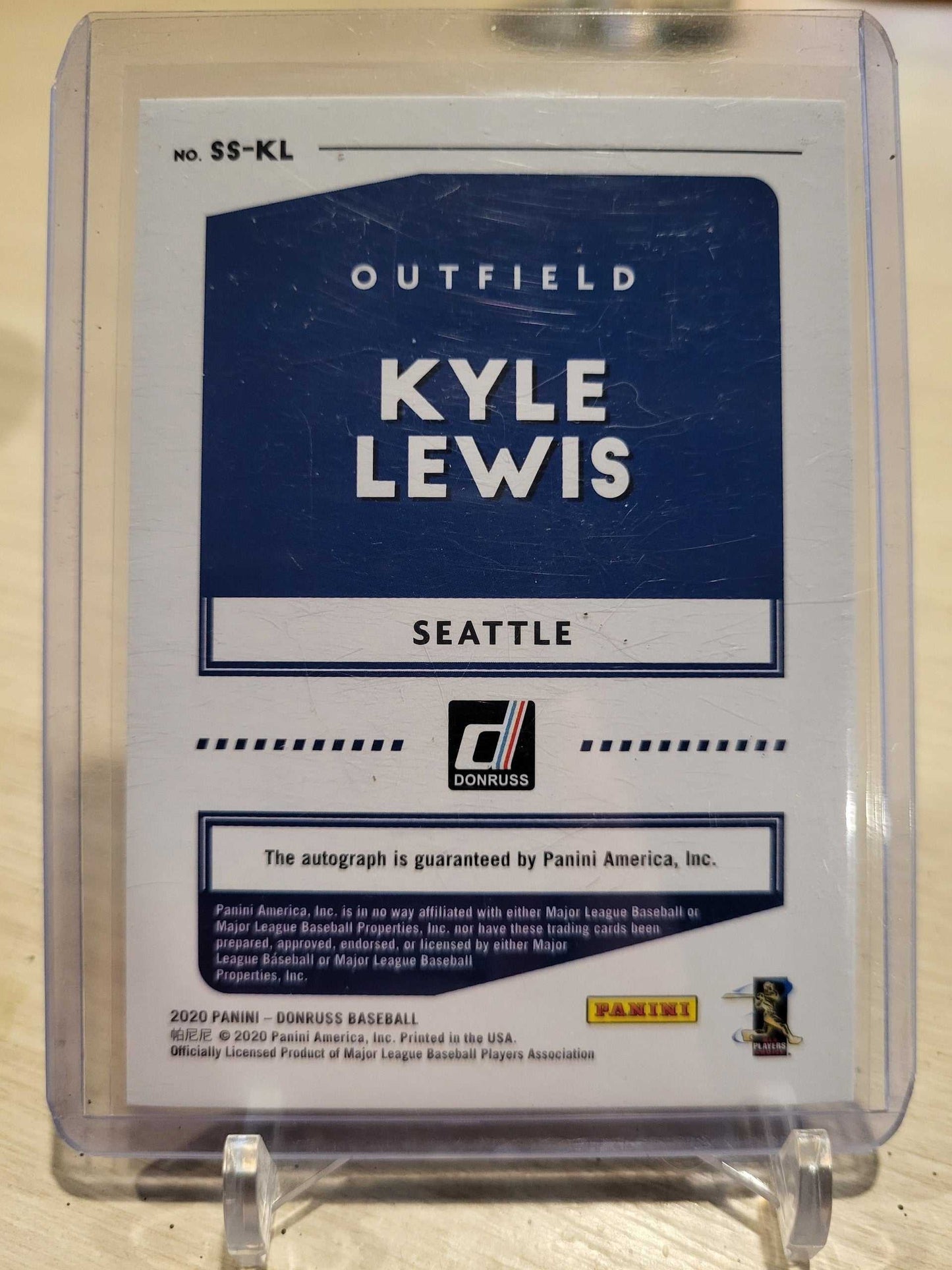 2020 Donruss Kyle Lewis “Signature Series” Auto RC ROTY
