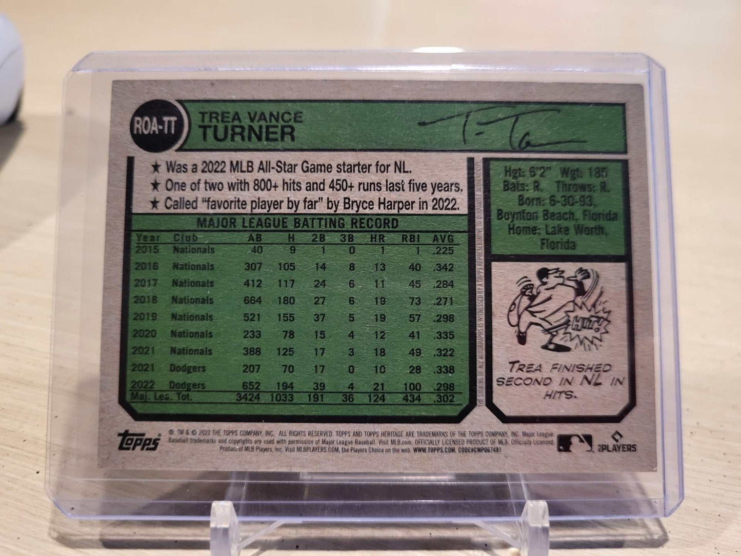 2023 Topps Heritage #575 Trea Turner Philadelphia Phillies