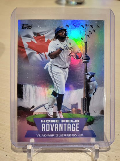2022 Topps Series 1 Home Field Advantage Vladimir Guerrero Jr. baseball card.