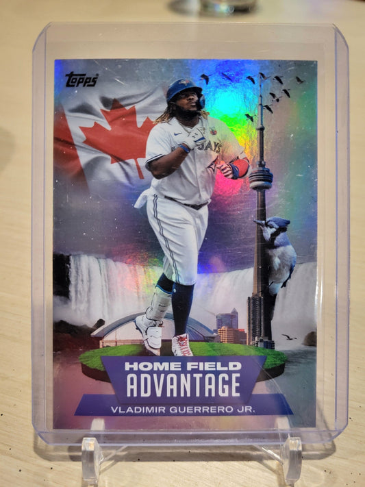 2022 Topps Series 1 Home Field Advantage Vladimir Guerrero Jr. baseball card.