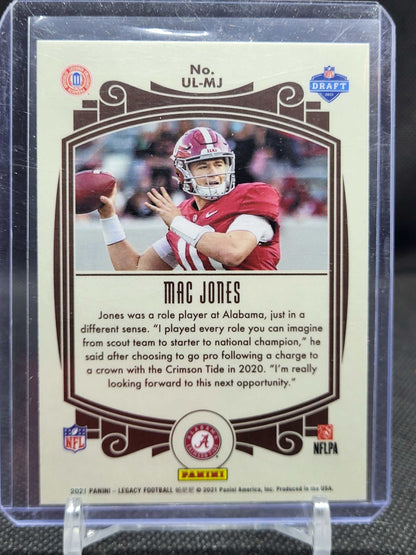 2021 Panini Legacy Mac Jones Under The Lights Rookie RC