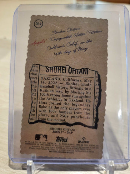 2023 TOPPS HERITAGE Shohei Otani Printed Autograph Card