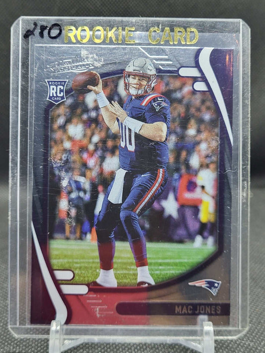 Mac Jones 2021 Panini Absolute Football rookie card #109 in protective sleeve.