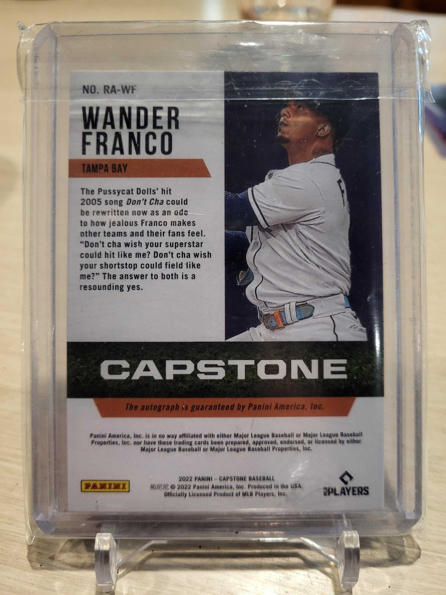 2022 Panini Capstone Wander Franco Autograph Rookie RC