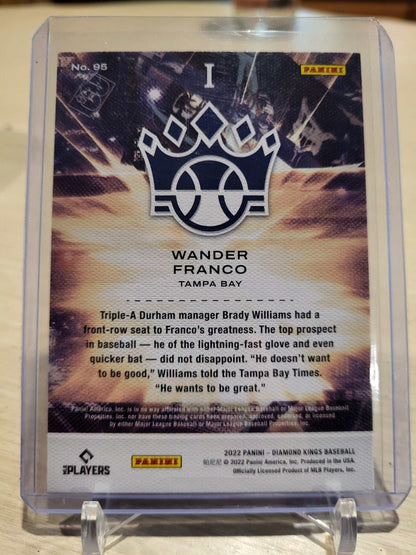 2022 Diamond Kings Baseball Wander Franco 95 RC Tampa Bay Rays
