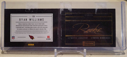 2011 Panini Playbook Gold #129 Ryan Williams Jersey Auto 5/49