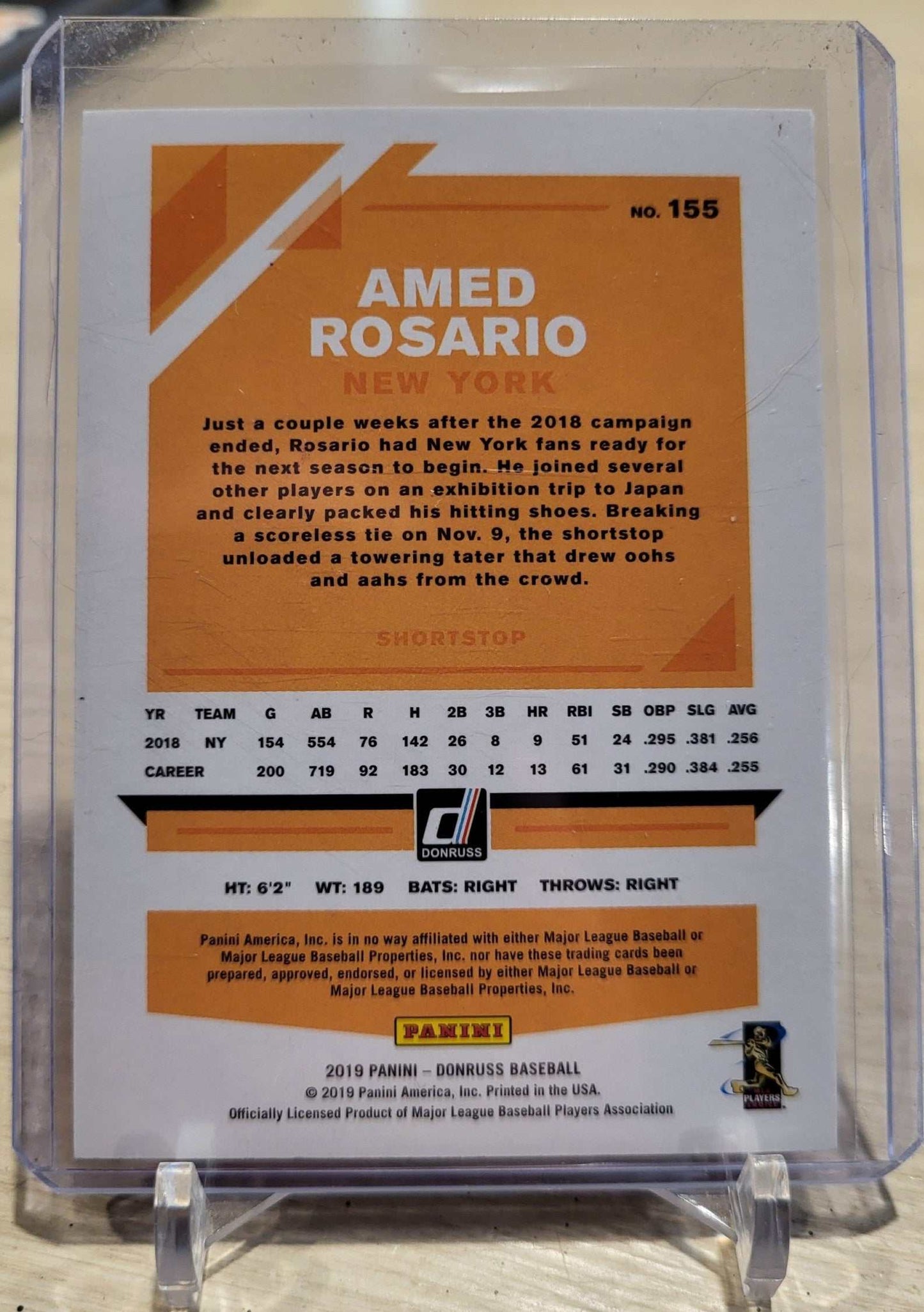 2019 Donruss #155 Amed Rosario RARE 3/25
