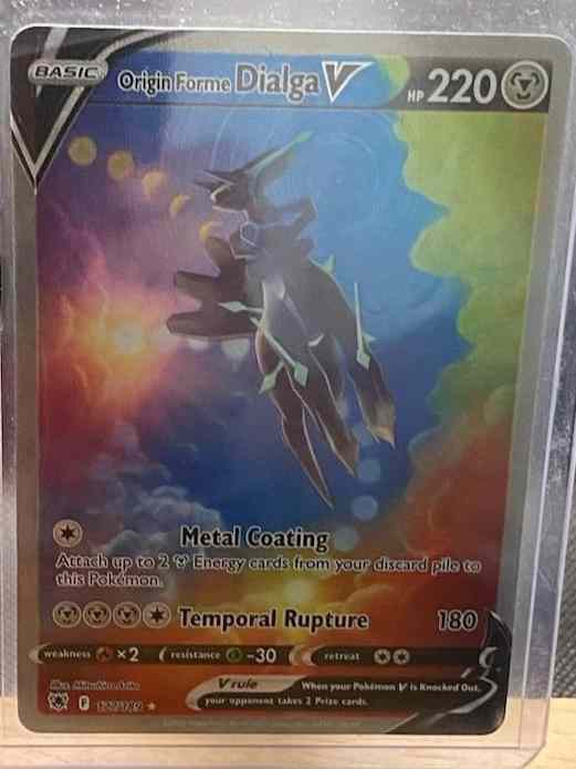 Astral Radiance #177/189 Origin Forme Dialga V card with alternate full art design.