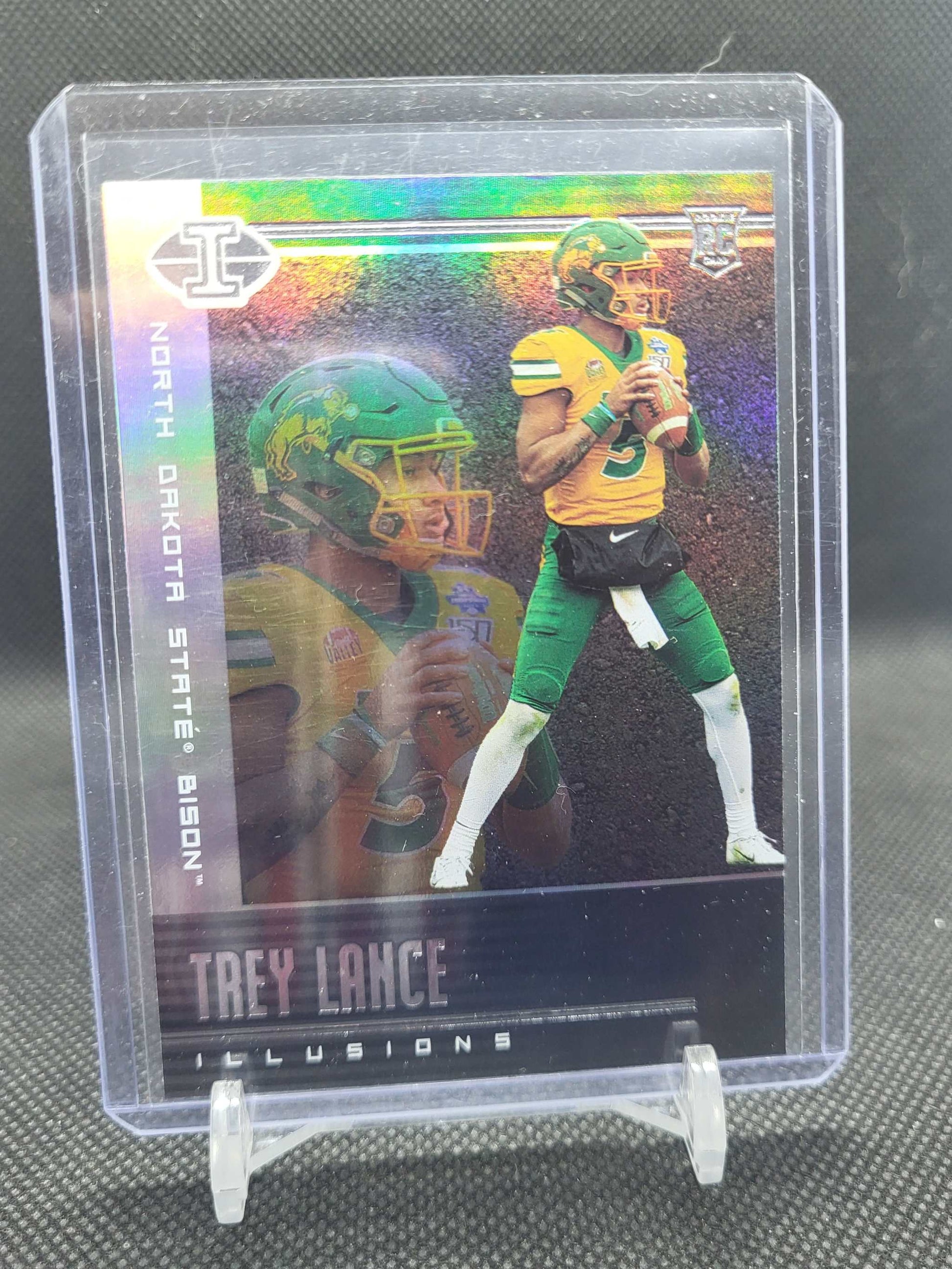 2021 Panini Chronicles Trey Lance Illusions rookie card #103 North Dakota State Bison