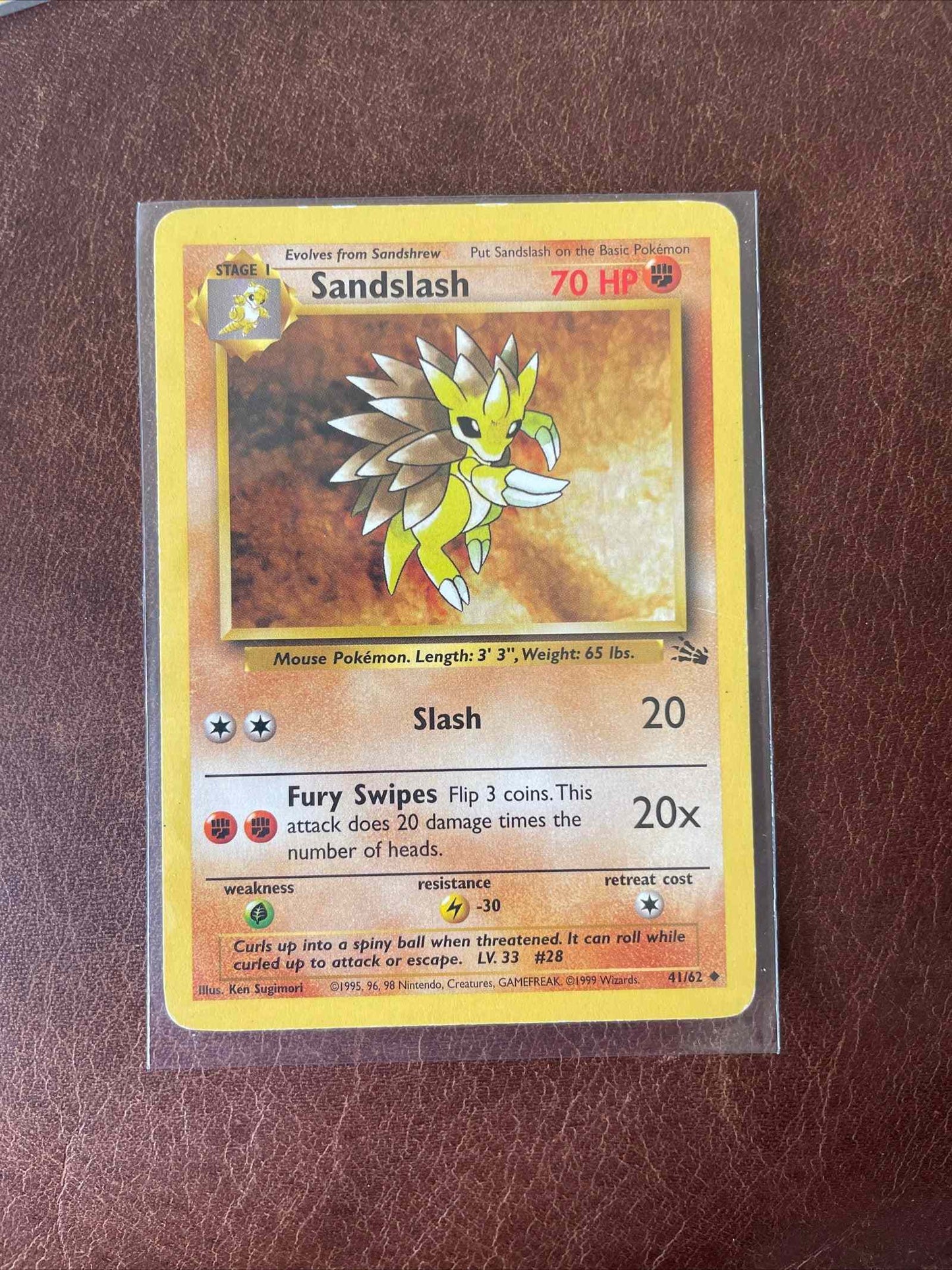 1995 Pokemon non-holo card lot featuring Sandslash.