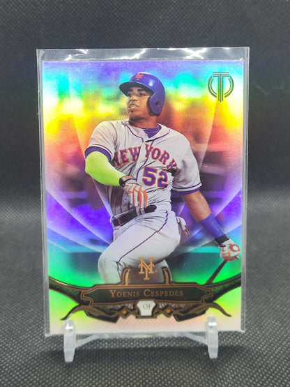 Yoenis Cespedes 2016 Topps Tribute collectible baseball card with premium design and limited edition features