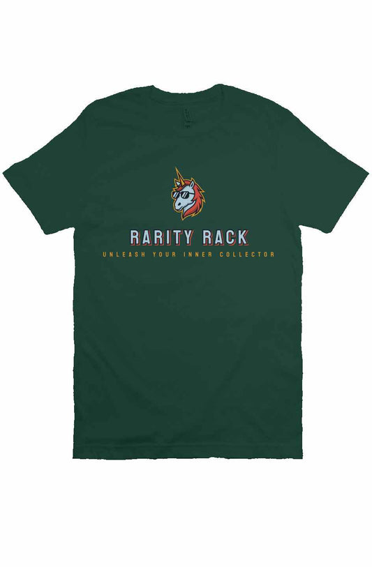 Bella Canvas T-Shirt with Rarity Rack Logo, unisex fit.