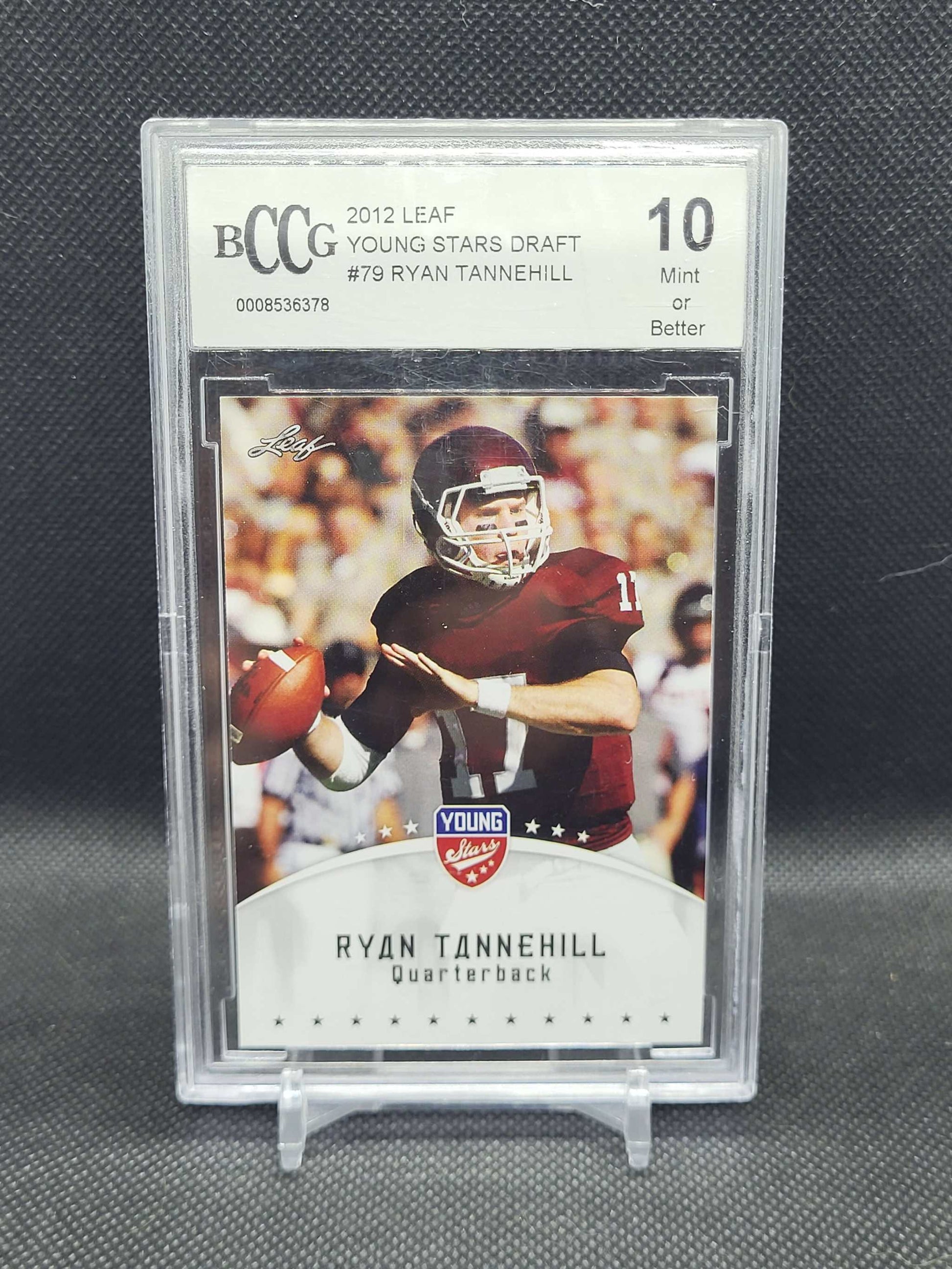 Ryan Tannehill 2012 Leaf Young Stars Draft Rookie BCCG Grade 10 card sold as shown